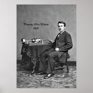 Affiches Thomas Alva Edison, 1878