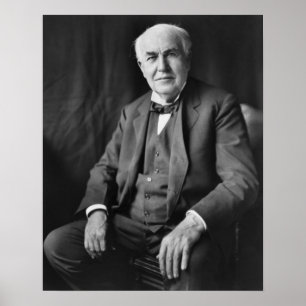 Affiches Thomas Alva Edison Portrait