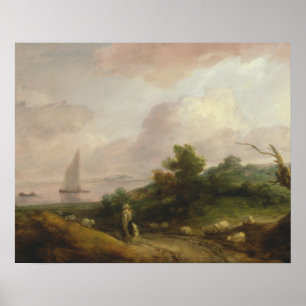 Affiches Thomas Gainsborough - Paysage côtier