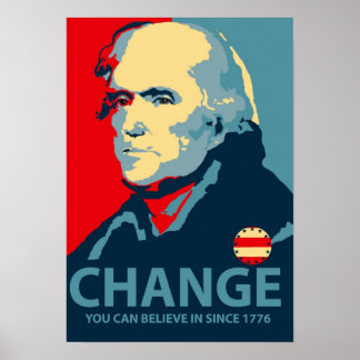 Affiches Thomas Jefferson Change