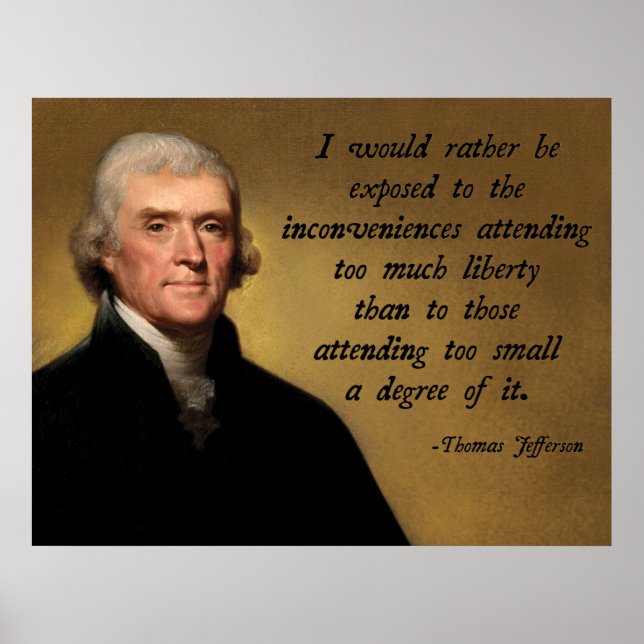 Affiches Thomas Jefferson Liberty (Devant)