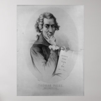 Affiches THOMAS PAINE Lithographie par Peter Kramer