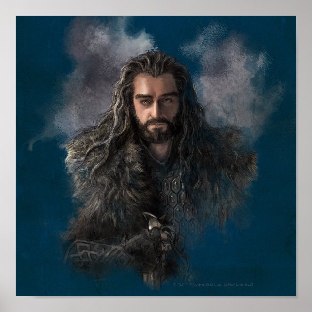 Affiches THORIN OAKENSHIELD™ Illustration (Devant)