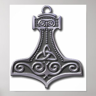 Affiches Thor's Hammer-silver