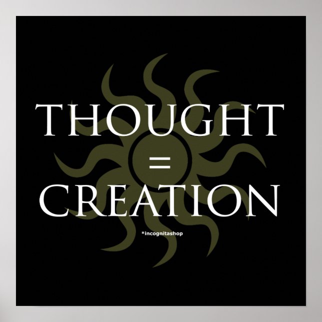 Affiches Thought = Creation (Devant)