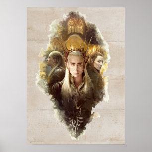 Affiches Thranduil, LEGOLAS GREENLEAF™, & TAURIEL™ Graphic