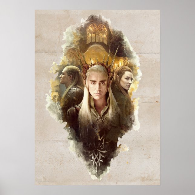 Affiches Thranduil, LEGOLAS GREENLEAF™, & TAURIEL™ Graphic (Devant)