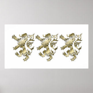 Affiches Three lions shaded gifts