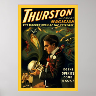 Affiches Thurston le Grand Magicien ~ Magicien Vintage