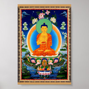 Affiches Tibétain Thangka Prabhutaratna Bouddha