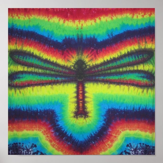 Affiches Tie Dye Dragonfly (Devant)