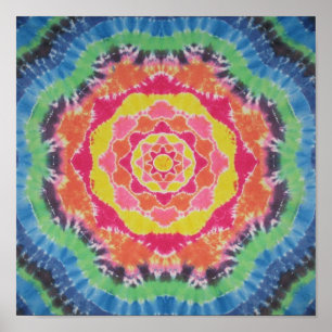 Affiches Tie Dye Mandala Canvas