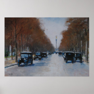 Affiches Tiergartenallee mit Siegessäule