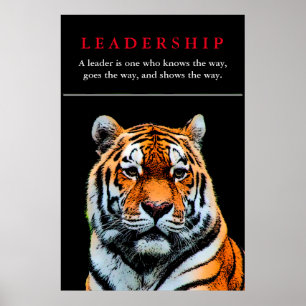 Affiches Tiger Eyes Leadership Inspiration