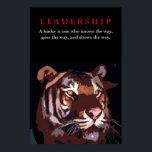 Affiches Tiger Leadership Inspiration Pop Art<br><div class="desc">Liberté et courage Motivation Images et citations - Yeux de Tigres Photographie d'art animal sauvage</div>