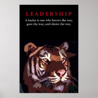 Affiches Tiger Leadership Inspiration Pop Art