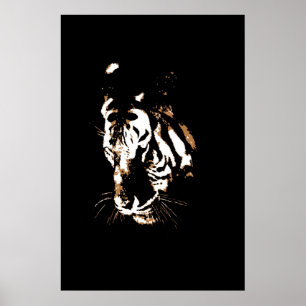 Affiches Tiger Pop Art