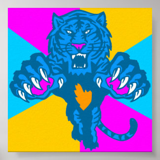Affiches Tigre de Corey Tiger 80s Vintage à pompage