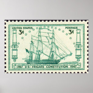 Affiches Timbre d'anniversaire de constitution d'USS 150th