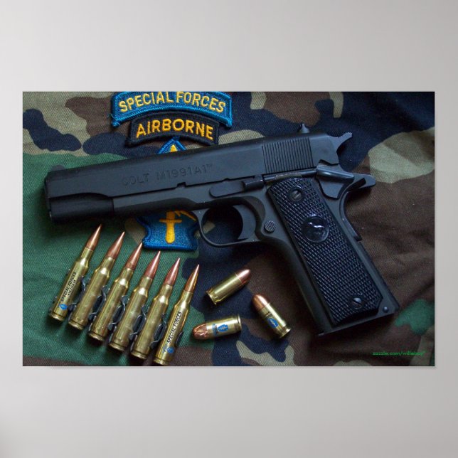 Affiches timbre des anciens combattants des bérets verts de (Devant)