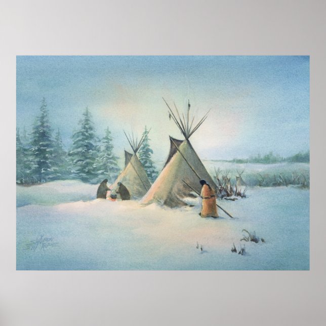 Affiches TIPI CAMP SQUAW par SHARON SHARPE (Devant)