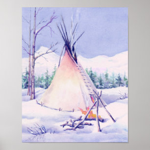 Affiches TIPI & NEIGE par SHARON SHARPE