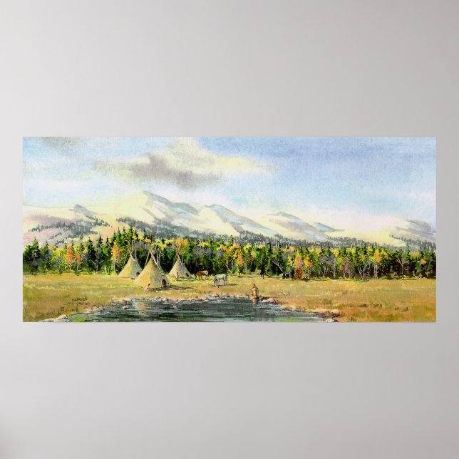 Affiches TIPIS D'AUTOMNE par SHARON SHARPE (Devant)