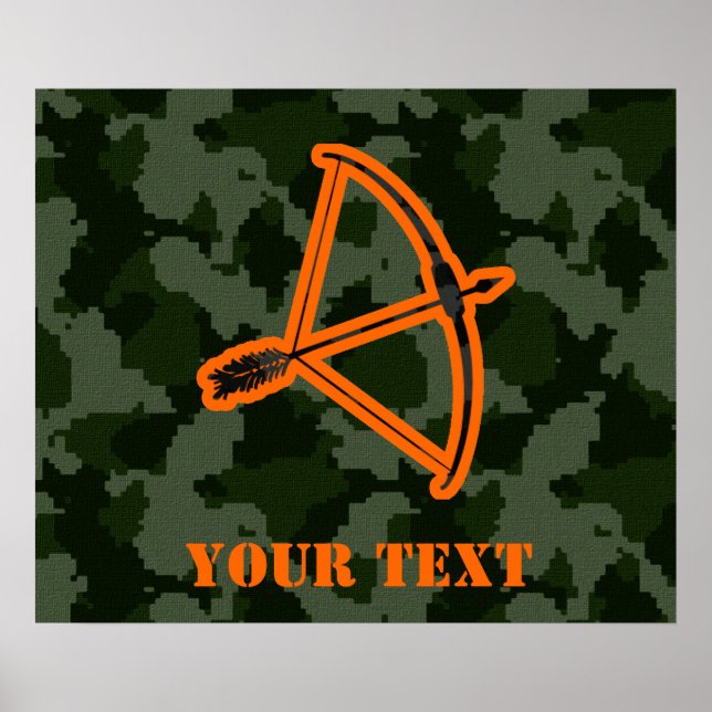 Affiches Tir à l'arc Camo (Devant)