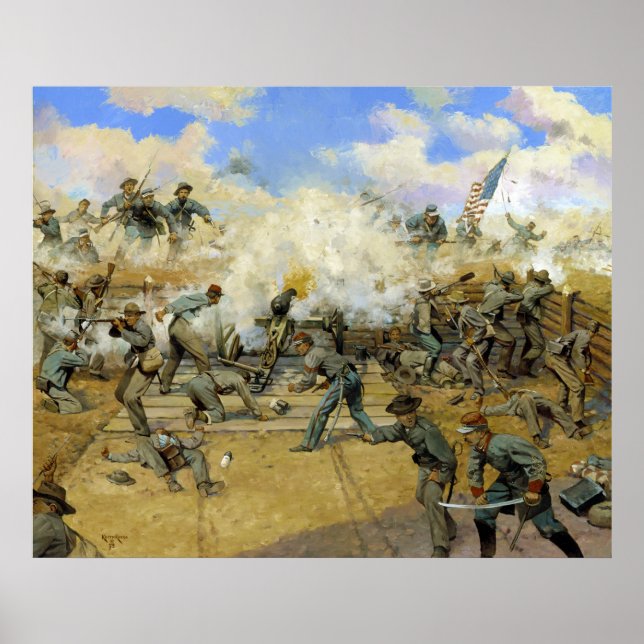 Affiches Tir et être Damné par Keith Rocco Fort Gregg (Devant)