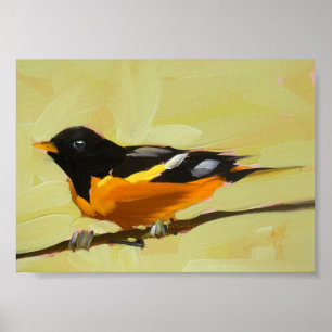 Affiches tirage d'oriole baltimore 5 x 7 pouces
