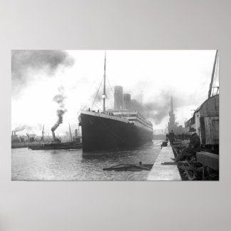 Affiches Titanic aux quais de Southampton