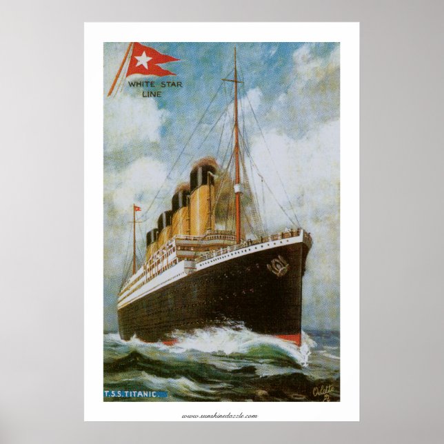 Affiches Titanic en mer (Devant)