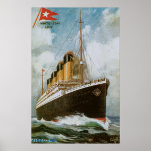 Affiches Titanic en mer (sans frontière)