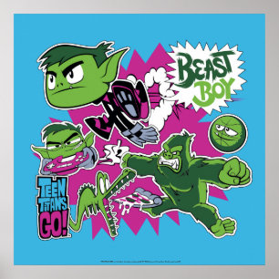 Affiches Titans Ados, allez !   Les Shapeshifts Beast Boy
