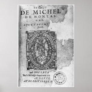 Affiches Titlepage de la première édition de 'Essais