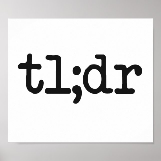 Affiches tl ; dr Too Long n'a pas lu (Devant)