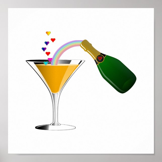 Affiches Toast Champagne (Devant)