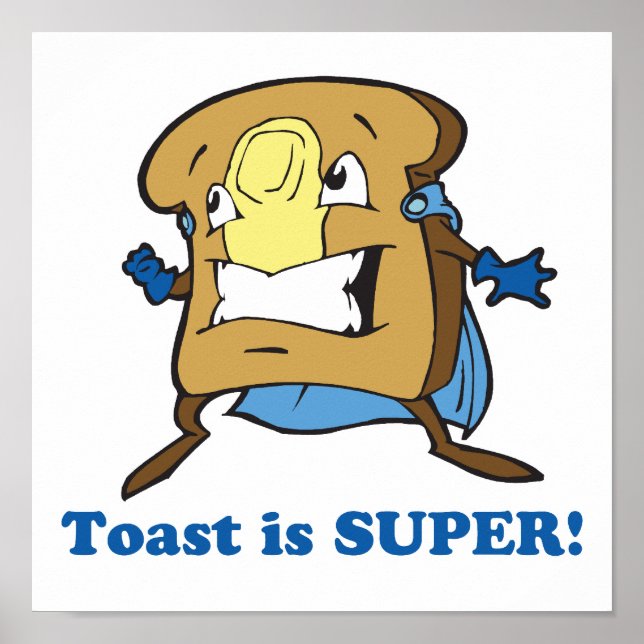 Affiches toast est super (Devant)