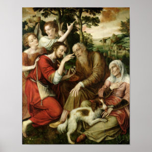 Affiches Tobias traitant la cécité de son père, 1563