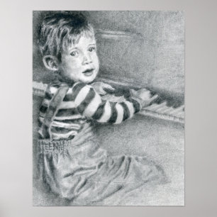 Affiches Toddler Boy at Piano