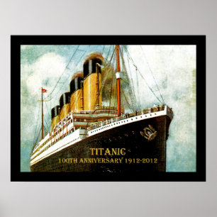 Affiches Toile d'anniversaire de RMS Titanic 100th