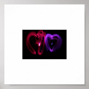 Affiches Toile de coeur laser
