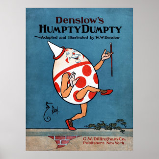 Affiches Toile de couverture de livre vide de Denslow Impri