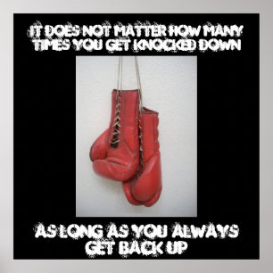 Affiches Toile inspirée de boxe
