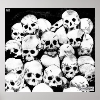 Affiches Toile Pile-O-Skuls Imprimer