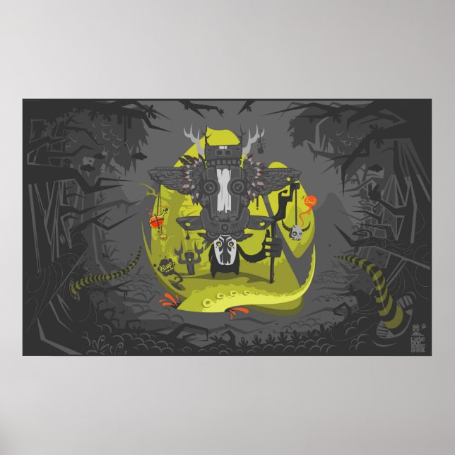 Affiches toile sham b/w (Devant)