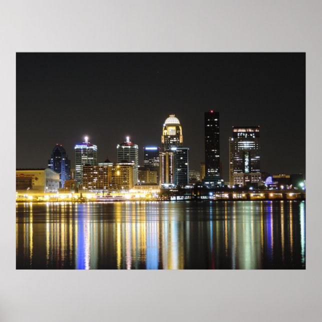 Affiches Toile skyline Louisville (Devant)