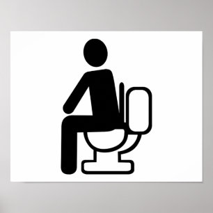 Affiches Toilette de personne
