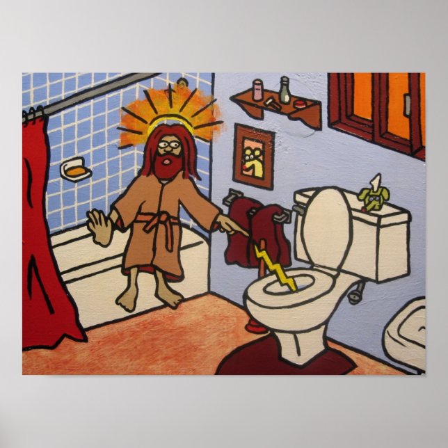 Affiches Toilette Jésus (Devant)