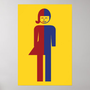Affiches Toilettes Ladyboy / Tomboy ⚠ Panneau Thaï ⚠